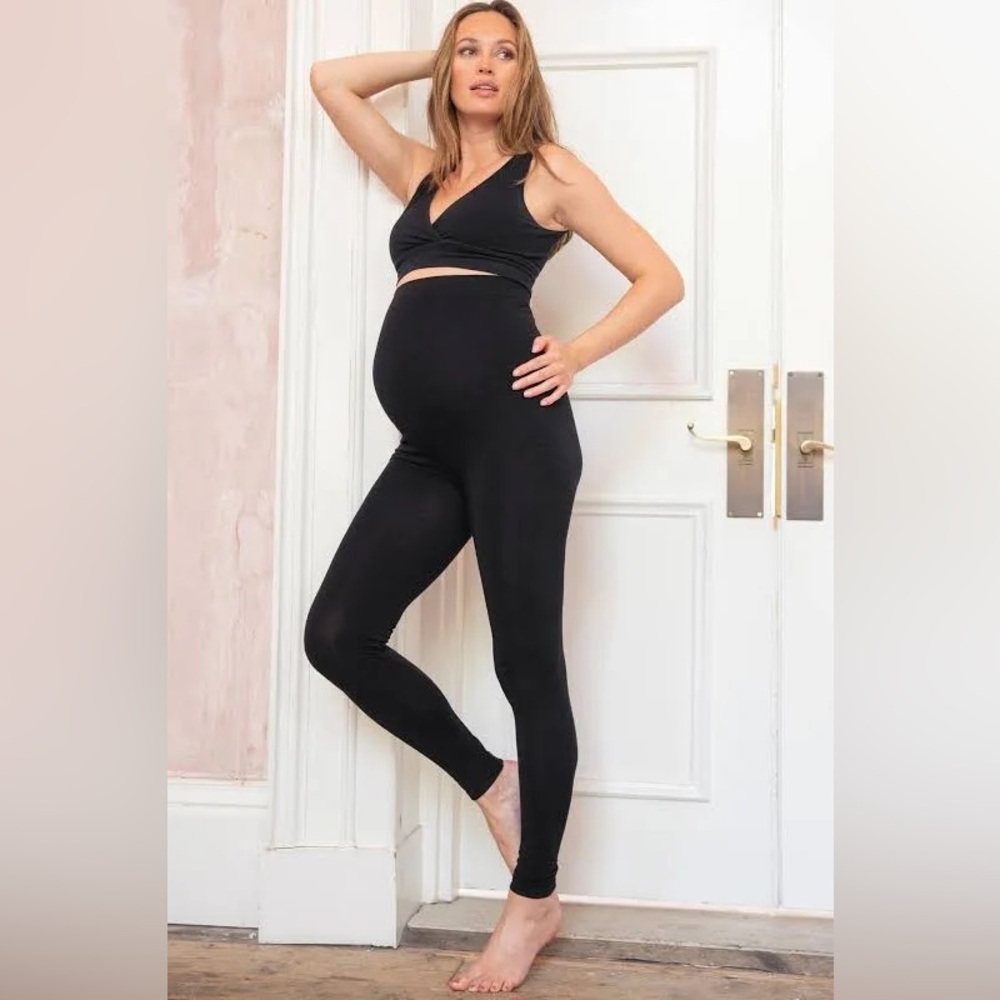 Seraphine Black Maternity Leggings, S